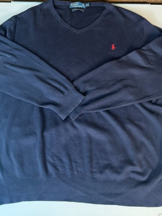 Polo Ralph Lauren Other - Polo Sweater Men's XXL Blue V-Neck 100% Pima Cotton Lightweight Ralph Lauren XXL